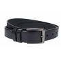 Curea batal barbati, eleganta pentru costum, din piele naturala, Negru, Latime 3.2cm, lungime pana la 170cm - CK86N